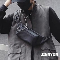 지니온 슬링백 남자 여자 힙색 방수 심플버튼 핸드폰 여행용 등산 허리가방