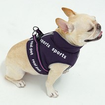 리얼펫 강아지 스포츠 숏 패딩 하네스, 퍼플