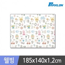 뽀로로숫자놀이 웰빙 놀이방매트 185x140x1.2cm, 제로퍼제로 185x1.2cm