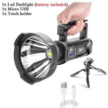 호즈키 zhiyu big usb dc 충전식 led 휴대용 손전등 l2 72 실내등, 10w, USB와 상자가 있습니다