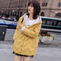 돌체비타샵 니트 후드 구스 패딩 자켓
