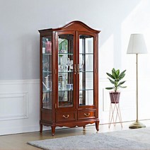 고급스러운 원목 엔틱 인테리어장식장 위스키진열장 거실찬장 소품수납장, 지방