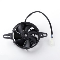 배기팬 환기팬 송풍기 부품 12V 오토바이 냉각 팬 전기 라디에이터 150cc ATV 4WD Go Kart 엔진 오일, 01 Black
