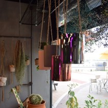 닐스샵_ 수입토분 실내용화분 공중부양화분 바구니화분 행잉화분 공중걸이화분 _neills, 닐스샵_ 모던 도기 공중걸이 행잉 화분 9x11cm 원, 닐스샵_ 실버도금