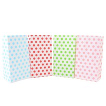 핑크 예쁜 컬러 도트 땡땡이 팝콘 종이 각대 봉투 미니 선물 포장 백 붕어빵 봉투집 군고구마 소량 대량 주문 베이커리 빵 페이퍼, 색상, 그린