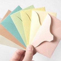 명함 기프트카드용 파스텔컬러 미니 봉투 컬러별 100매 세트, 그린