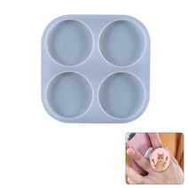 미라클 131 실리콘 몰드 평원형 4구 그립톡 UV 에폭시 레진 석고 비누 양초 캔들 각종 공예