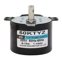 50ktyz ac 동기 모터 220v 10w cwccw 양방향 제어 가능한 기어 기어 모터 1-50rpm 영구 자석 저속 모터, 10rpm