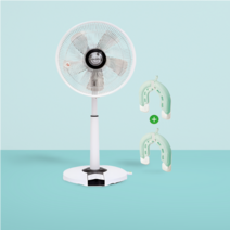sdm 루첸 에어빔 하이브리드 리모컨 선풍기 (LF-R140F 선풍기+MDI-3200 아이스톤 2set)