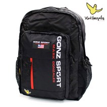 마크 곤잘레스 백팩 다기능 배낭 GONZ SPORT 남녀공용, 블랙레드(B091557HJ8)