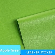 자체 접착 가죽 수정 수리 패치 스틱-소파 자동차 좌석 보조금 PU 벽 종이 방수, 50CM x 137CM, Apple Green