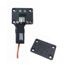 RC 모델 비행기용 프론트 휠 스티어링 시트 전자식 개폐식 랜딩 기어 금속 웜 25g 54.4x32x20.76mm 1 개 297329, Right without steer