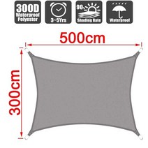 방염포방염천불티방지커버필름불연재캠핑방염포장갑시트지3x5m3x6m4x5m 방수 차양 300D 그늘 보호 항해 천, 08 Grey 300x500cm