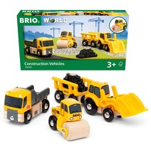 BRIO WORLD (브리오월드) 공사차량 세트 대상 연령 3세~ (전철 장난감 목제 레일) 33658