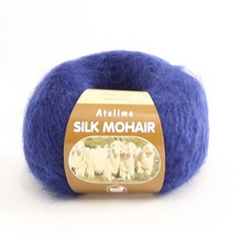 [앵콜스] (10+1)실크모헤어 Silkmohair 레이온 뜨개실 따뜻한 울혼방 겨울실, 08 로얄블루