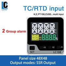 스마트폰열화상카메라 열감지기 다중 입력 LCD 디지털 지능형 PID 온도, 1.SSR Output 2alarms