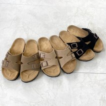 르벨슈 국산 여성 투버클 스웨이드 버켄 슬리퍼 통굽 실내화