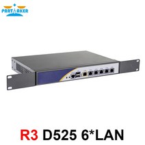 Partaker R3 6 LAN VPN 방화벽 라우터 기가 바이트 인텔 D525 1.8Ghz 2G RAM 32G SSD