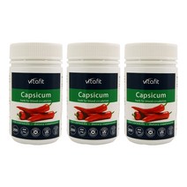 비타핏 (Vitafit) 캡시컴 (붉은고추) 400mg 250캡슐 X 3개, 750캡슐, 1세트