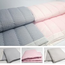 지구촌 국산 사계절 무지 깔끔한 패딩이불 워싱 수면 침대매트 누빔 BE300 가벼운 패드겸 러그 요이불 요패드