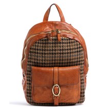 [정품] Campomaggi 캄포마찌 프레스티지 백팩 코튼 파인 그레인 소가죽 코냑 미니백팩 여성배낭