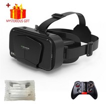 브이알 vr vr게임 vr폴트래커 vr게임기 3d게임 안경 가상현실3d 안경 전화 모바일 스마트 폰용 7 인치 헤드셋 헬멧 컨트롤러 wirth real 124 124, 협력사, 상자 054 리모컨 없음