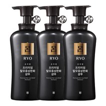 려 초의방 프리미엄 탈모증상케어 샴푸 490ml x3, 단품