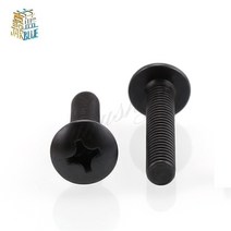 둥근머리볼트 TM M2M2.5 M3 M3.5 M4 M5 M6 나사 필립스 트러스 버섯 머리 볼트 5-50 개 검정색, [01] M4 20pcs, [16] 20mm, 50개