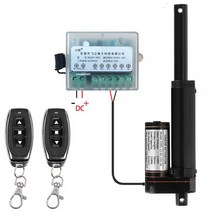 리니어 액츄에이터 모터 원격 제어 기능 선형 액추에이터 DC 12V 50mm0mm 스트로크 길이 메탈 기어 전기 드라이브 창 오프너, 400mm Stroke Length, 700N 10mm per second