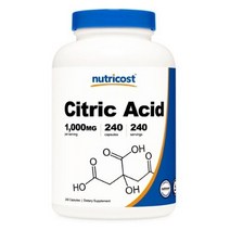 뉴트리코스트 구연산 1000mg 캡슐, 240개입, 2개