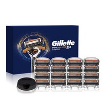 질레트 프로글라이드 매뉴얼 면도날 16p + 면도기 스탠드, 5세트