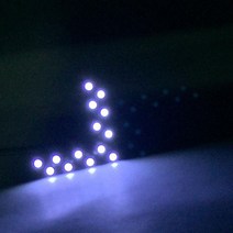 2pcs 14-SMD 자동차 측면 Led 조명 후면보기 미러 장식 램프 차례 신호 튜닝 액세서리 용품, 04 WHITE