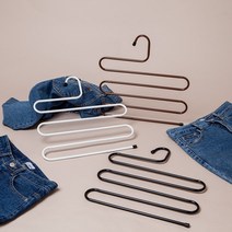 틈새 5단 바지걸이 신박한정리 정장바지 하의걸이, 03_브라운, 상세설명 참조