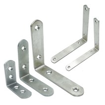 스테인리스 꺾쇠 선반대 까치발 ㄱ자 고급형 녹방지 재질 스텐, 고급형 2번 ] [ 150mm * 250mm ], 1개