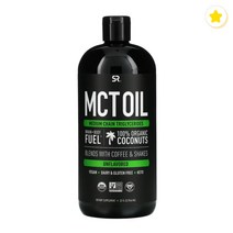 스포츠리서치 MCT 오일 무맛 946ml 코코넛 비건 TG 베지테리언 트리글리 세라이드 Vegan 지방산 Vegetarian 식물성 Coconut Oil Triglycerides