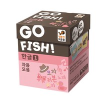학습용카드놀이 2P 고피쉬 한글 자음 모음 교재 게임으로공부하기 교육, 벤타샵본상품