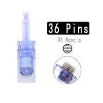 오토 MTS 니들 카트리지 닥터펜 Ultima A6 펜 E30 M7 M5 microneedling 9 12 36pin Nano Round PMU 아이 라이너 반영구머신 메조테라피, 36핀(36바늘)