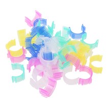 50pcs 다채로운 바느질 스레드 홀더 보빈 클립 자수를위한 작은 클램프 도구