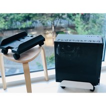 티테크놀로지 PC 본체받침대 폭 조절가능, 화이트