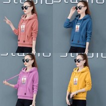 L.ONLINESHOP여성 기모 후드티 맨투맨 겨울 캐주얼 빅사이즈 mdi51 후드티 후드집업 후드코트 힙합패션