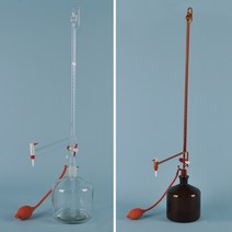 투명 테프론 콕크형 자동뷰렛 Automatic Buret Clear PTFE Cock 10ml B13-74-655