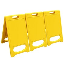 하이큐 미니 A형표지판 소형 3개 W31 x H65, 노란색 무지(인쇄없음) 3개