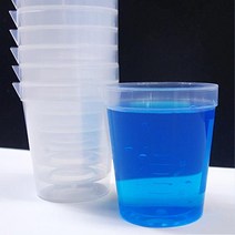 액상용량 측정 120ml 플라스틱 비커 10개 학습완구 과학완구