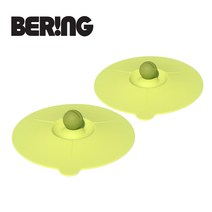 베링 실리콘 전자렌지/냉장고 간편 그릇뚜껑 14cm, 혼합 색상, 2개