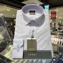 [예작] 예작 솔리드 슬림핏 신사자수 긴팔셔츠(YJ0FBS973BL)