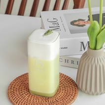 홈카페 사각 네모 각진 디저트컵 내열유리컵 400ml, 달라하스트