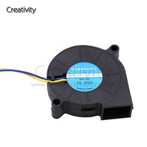 초정밀 Creativity 3D 프린터 부품 4010/5015 냉각 팬 12V 24V 송풍기 DIY 인쇄 액세서리 용 터보 브러시리, 02 5015_02 24v