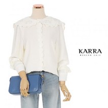 [카라] KARRA 웨이브펀칭블라우스_KB1SBL029C