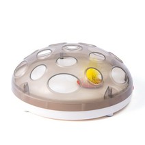 고양이 스크래처 전기 장난감 턴테이블 애완 동물 인터랙티브 새끼 캐치 마우스 봉제 놀이 보드 재미있는 용품 채팅 긁힘, [01] White