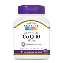 21st Century Liquid Filled CoQ-10 21세기 센트리 리퀴드 필드 코큐텐 100mg 90소프트젤